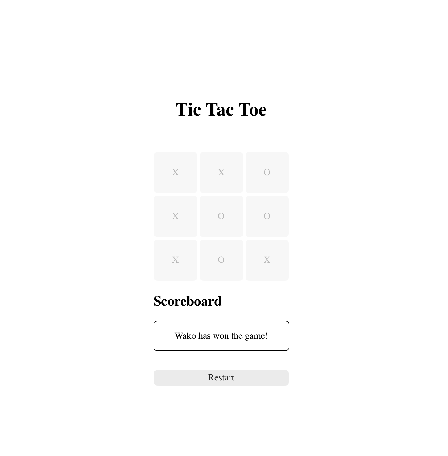 Tic Tac Toe screenshot